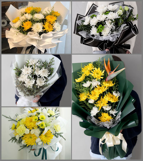 贵州毕节市威宁县龙场镇边沿村白事花束代送
